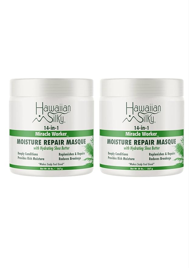 Hawaiian Silky 14-in-1 Miracle Worker | Moisture Repair Masque w/Hydrating Shea Butter 20 oz