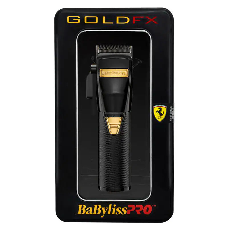 Babyliss - Pro BLACK and GOLD FX FX870BN Cord/Cordless Lithium-Ion Adjustable Clipper - Black/Gold