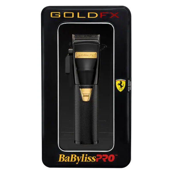 Babyliss - Pro BLACK and GOLD FX FX870BN Cord/Cordless Lithium-Ion Adjustable Clipper - Black/Gold