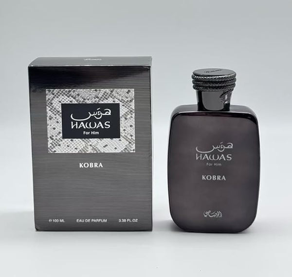 Hawas KOBRA for Men Eau de Parfum Spray 100ML,hawas cologne for men