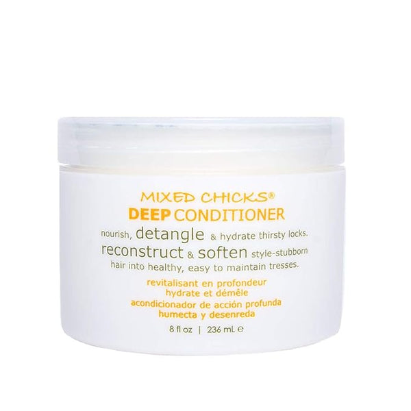 Mixed Chicks Detangling Deep Conditioner - Softens, Moisturizes & Detangles Straight or Curly Hair, 8 fl.oz