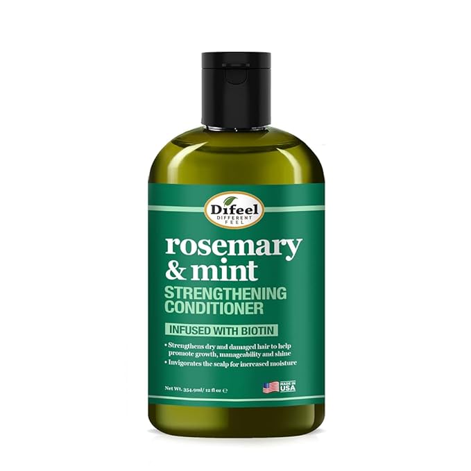 Difeel Rosemary and Mint Hair Strengthening Conditioner with Biotin 12 oz