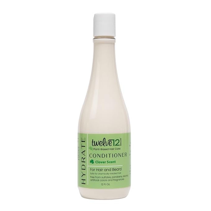 Twelve12 Conditioner Clover Scent, Plant Based, Cruelty-Free, Hydrating Conditioner