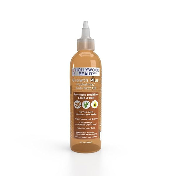 Hollywood Beauty Growth+: Hydrating/Anti-Frizz Oil With Jojoba 4 Oz