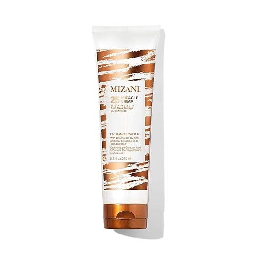 Mizani 25 Miracle Leave-In Cream - Hydrating Curl Cream with Coconut Oil, Curl Defining Leave In Conditioner