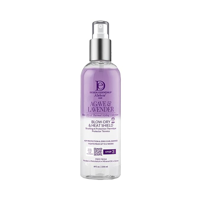Design Essentials Agave & Lavender Moisturizing Blow-Dry & Styling Primer, 8 Ounce
