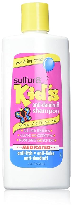Sulfur8 Kids Medicated Anti Dandruff Shampoo, 7.5 Ounce