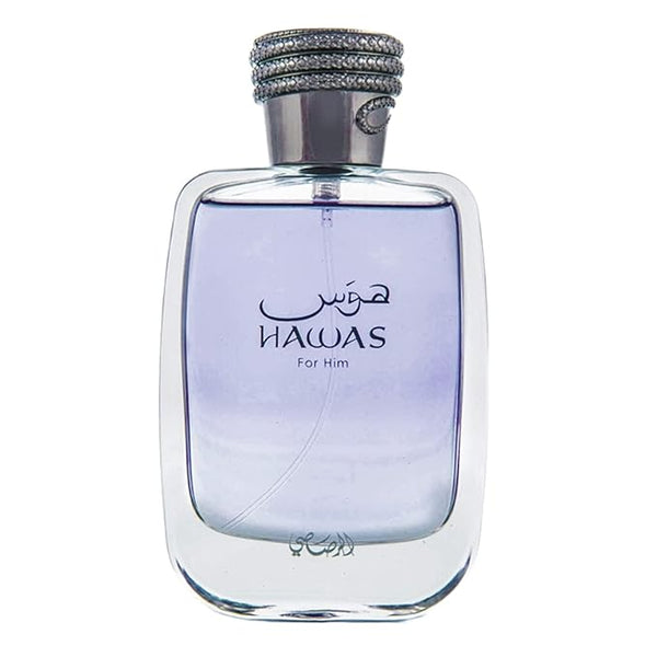 RASASI Hawas For Men Eau De Parfum Spray 100ML (3.4 Oz) - Long Lasting Arabian Perfume, Premium Perfume Men,