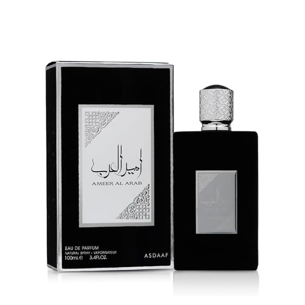 Lattafa Asdaaf Ameer Al Arab Eau de Parfum Spray for Unisex, 3.4 Ounce