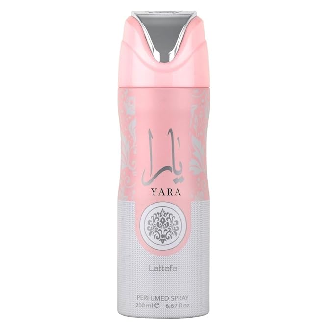Lattafa Yara Perfumed Deodorant Spray for Unisex, 6.67 Ounce