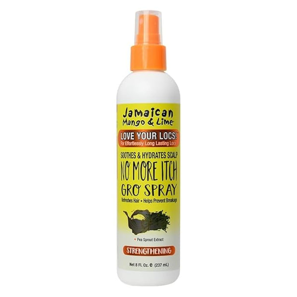 Jamaican Mango & Lime No More Itch Spray – Soothing Scalp Regular Relief for Locs, Braids, Twists & Protective Styles – 8 oz