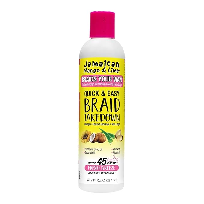 Jamaican Mango & Lime Braids Your Way Quick & Easy Braid Takedown Lotion