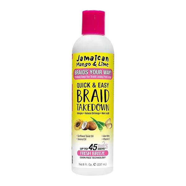 Jamaican Mango & Lime Braids Your Way Quick & Easy Braid Takedown Lotion