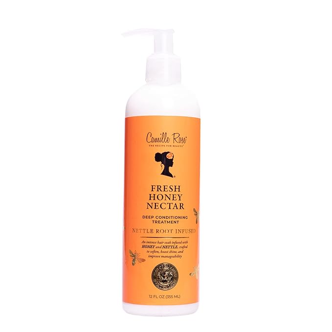 Camille Rose Fresh Honey Nectar Deep Conditioning Treatment to Hydrate, Stimulate Hair Growth and Add Shine