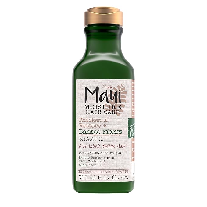 Maui Moisture Thicken & Restore + Bamboo Fibers Strengthening Shampoo