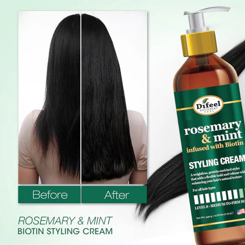 Difeel Rosemary and Mint Biotin Styling Cream 12 oz