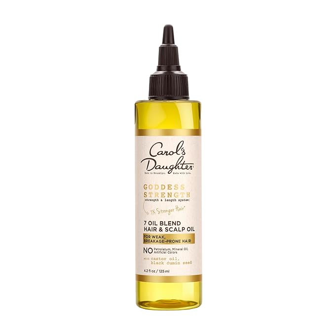 Carol's Daughter Goddess Strength 7 Oil Blend Scalp and Hair Oil for Waves 4.2 Fl Oz