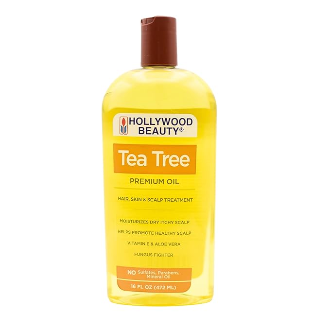Hollywood Beauty Tea Tree Oil for Hair, Scalp, and Skin, 16 fl oz