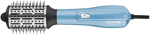 BabylissPRO Nano Titanium Professional 2.5" Hot Air Dryer Brush For Styling And Drying