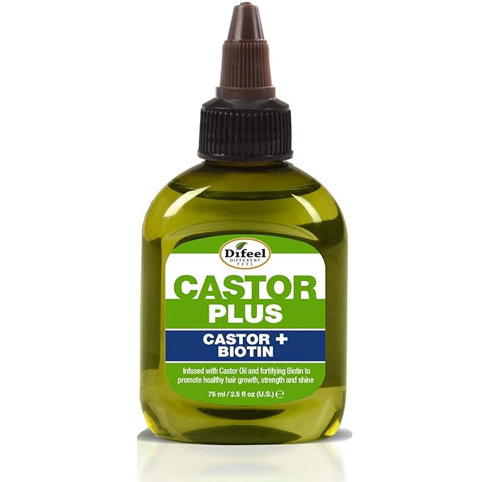 Difeel Premium Castor Plus Biotin - Mega-Growth Premium Hair Oil 2.5 oz