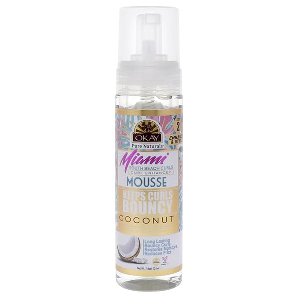 Okay Miami South Beach Curls - Curl Enhancing for Women - 7.5 oz Mousse