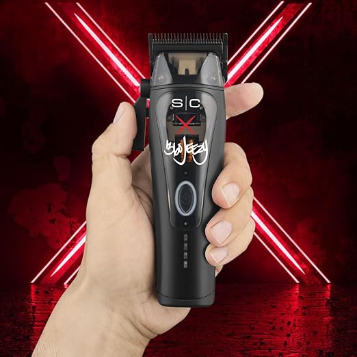 Stylecraft Instinct Professional IN2 Vector Motor Cordless Hair Clipper with Intuitive Torque Control, 3 Modular Lids