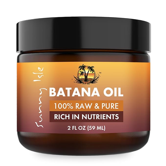 Sunny Isle 100% Raw & Pure Batana Oil 4oz | For Hair Growth from Honduras | Promotes Hair Thickness