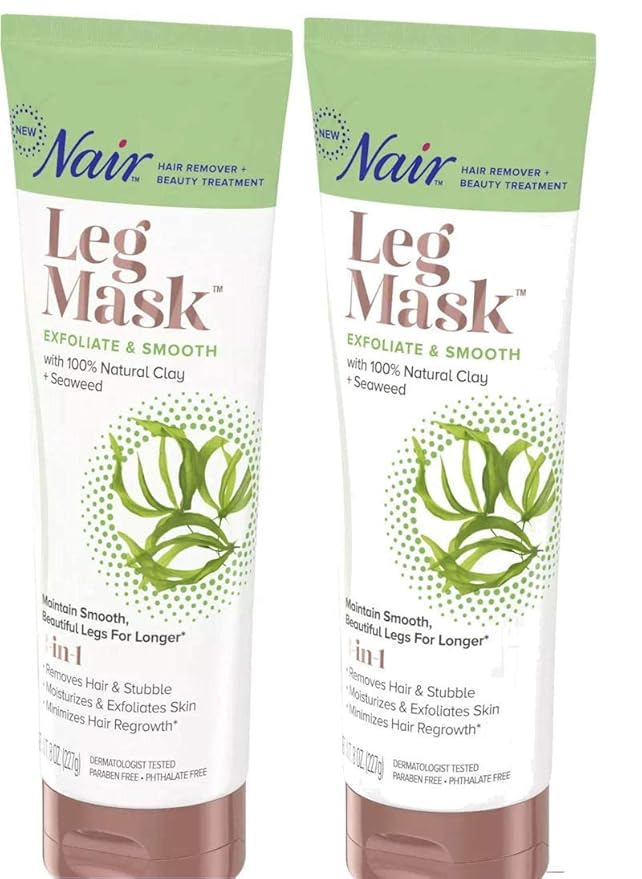 Nair Leg Mask Clay Exfoliate & Smooth 8 Ounce