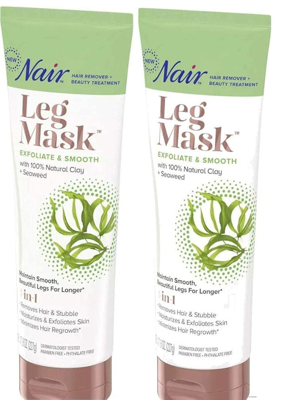 Nair Leg Mask Clay Exfoliate & Smooth 8 Ounce