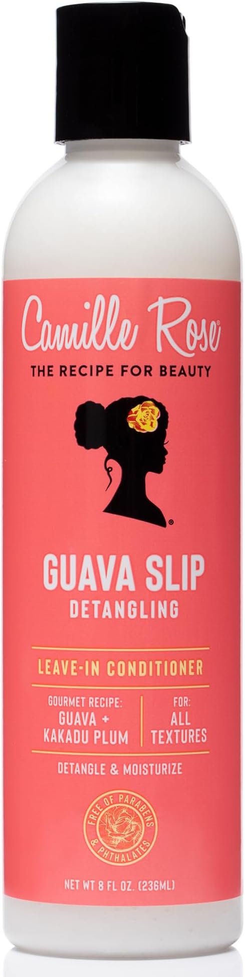 Camille Rose Guava Slip Detangling Leave In Conditioner, with Guava, Kakadu Plum and Aloe Leaf Juice to Detangle and Soften, for All Hair Textures, 8 fl oz