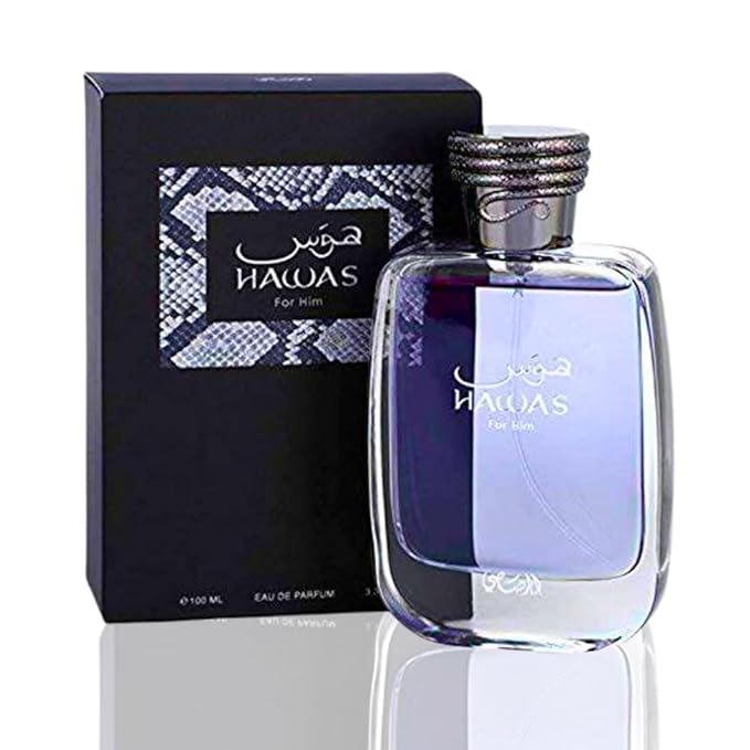 Rasasi Hawas for Men Eau de Parfum Spray, 3.33 Ounce