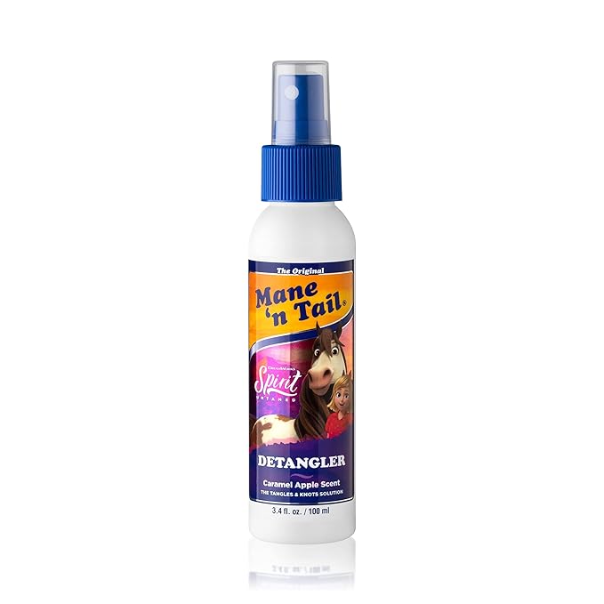 Mane 'n Tail Spirit Untamed Detangler – Caramel Apple Scented, Super Soft Formula for Silky, Shiny Hair (3.4 oz