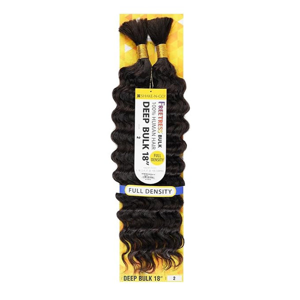 SHAKEN-GO FreeTress Human Hair Braids Deep Bulk 18