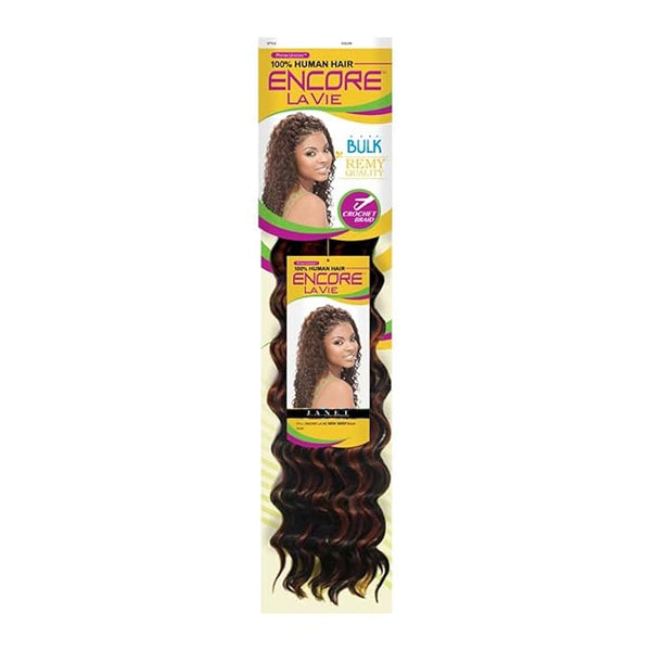 Janet Collection - Encore Lavie New Deep Bulk Braids - 100% Human Hair Remy Bulk - 24