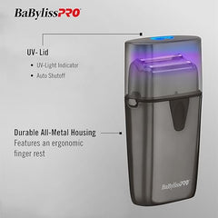BaBylissPRO UVFOIL UV-Disinfecting Metal Double-Foil Shavers for men