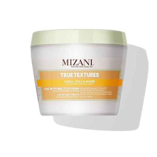 Mizani True Textures Coil Stretch Cream - Soft Hold Curl Shamping Cream, Non-Drying For Curly & Coily Hair