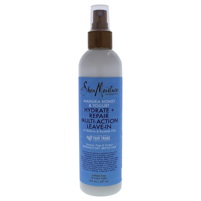 Shea Moisture Manuka Honey and Yogurt Hydrate Plus Repair Protein Power Treatment, 8 Ounce