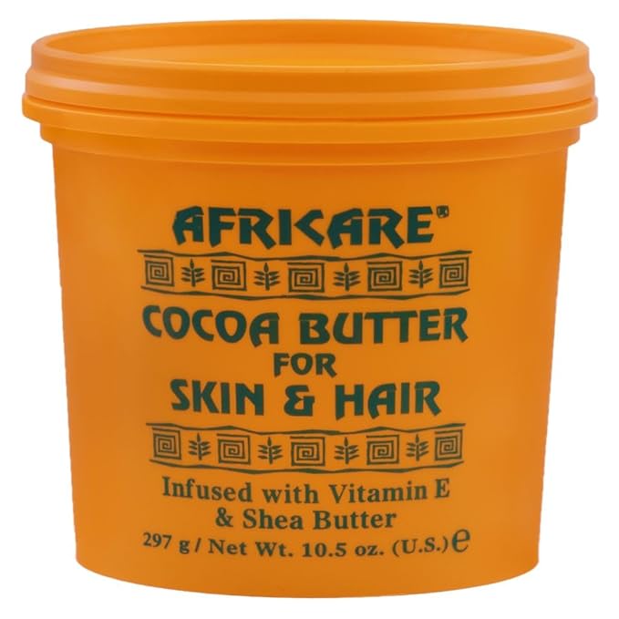 COCOCARE - Africare Cocoa Butter 10.5 Oz - for Skin and Hair - Enriched With Vitamin E and Shea Butter