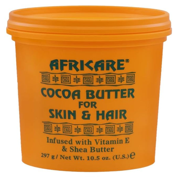 COCOCARE - Africare Cocoa Butter 10.5 Oz - for Skin and Hair - Enriched With Vitamin E and Shea Butter