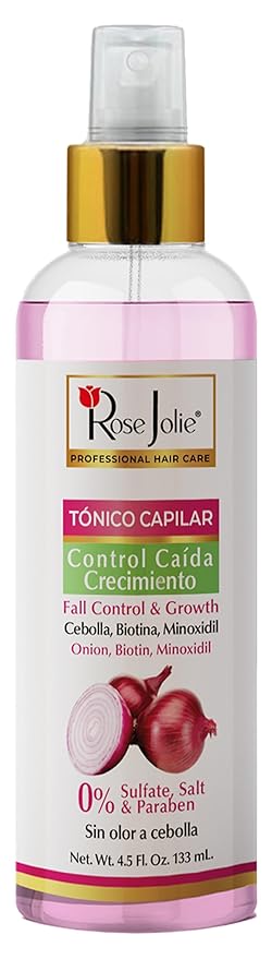 Rose Jolie Onion & Biotin Hair Tonic Spray | Fall Control & Growth Support 4.5 fl oz
