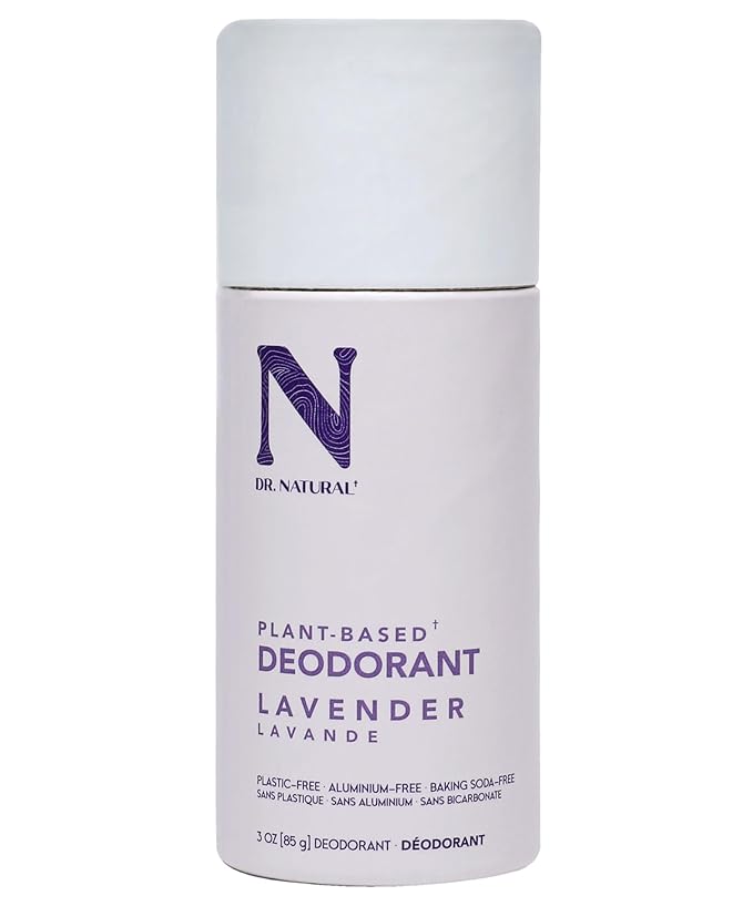 Dr. Natural Deodorant Stick - Baking Soda and Aluminum Free - Natural for Sensitive Skin - Lasting Freshness - Lavender - 3 oz