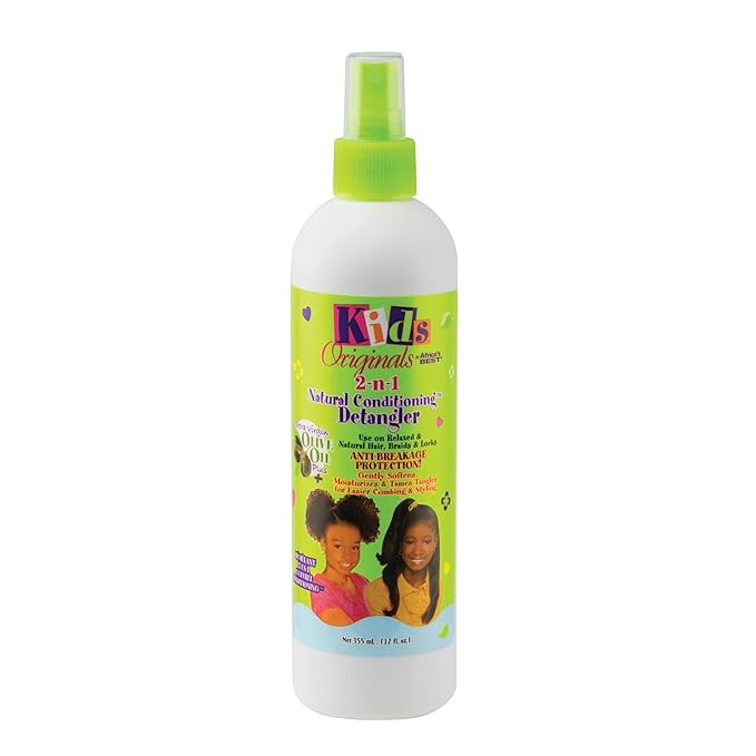Africa's Best Kids 2-n-1 Natural Conditioning Detangler, 12oz Bottle