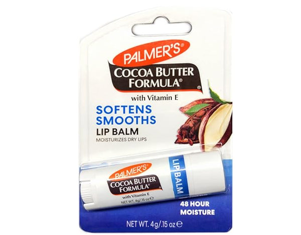 Palmer's Cocoa Butter Formula Lip Balm – Softens and Smooths with Vitamin E, 48-Hour Moisture, 4g / 0.15 oz