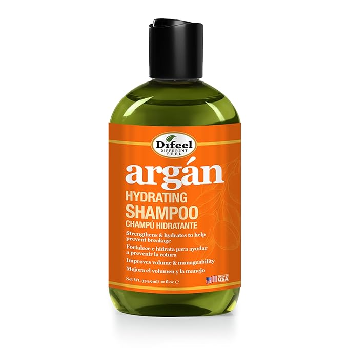 Difeel Argan Hydrating Shampoo 12 oz. - Argan Oil Shampoo,