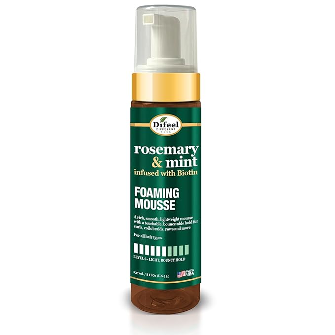 Difeel Rosemary & Mint Foaming Mousse 8 Ounces