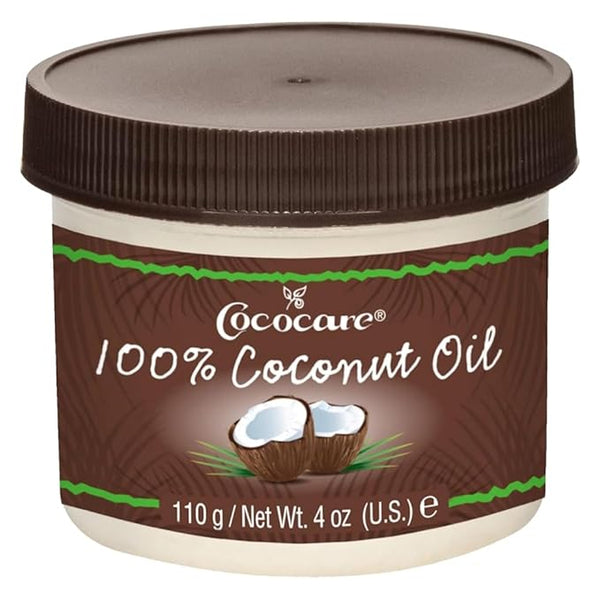 Cococare 100% Pure Coconut Oil - All Natural Coconut Oil for Skin and Hair 4 oz