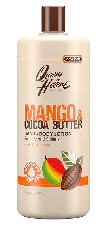 Queen Helene Hand + Body Lotion, Mango & Cocoa Butter, 32 Ounce