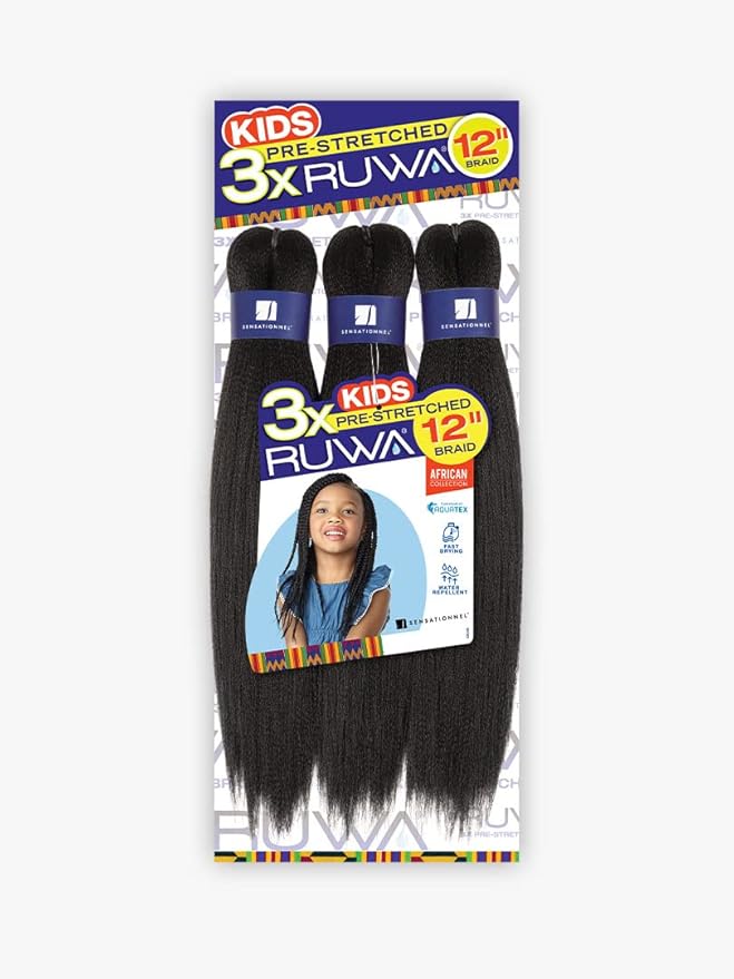 Sensationnel 3X RUWA PRE-STRETCHED KIDS BRAID 12″