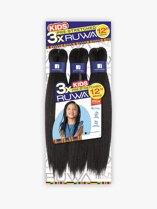 Sensationnel 3X RUWA PRE-STRETCHED KIDS BRAID 12″