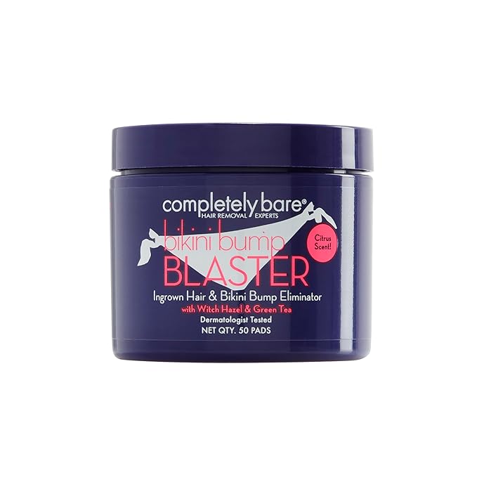 completely bare bikini bump BLASTER Ingrown Hair & Bikini Bump Eliminator
